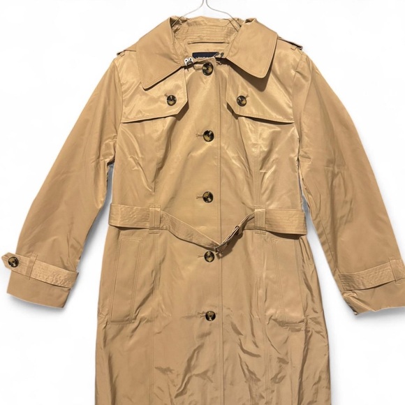 London Fog Beige Outerwear Trench Coat - Picture 5 of 10